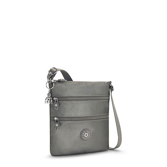 Kipling Keiko Metallic Crossbody Mini Tassen Grijs | BE 1332KO